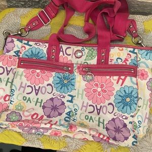 Coach Poppy. large tote bag, diaper bag
